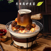 围炉煮茶煮茶器罐罐茶壶家用陶瓷耐高温炭火中式户外烤奶茶壶套组