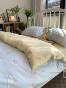 正版玉桂狗卡通儿童床上四件套，全棉纯棉被套，床单学生三件套1.8米