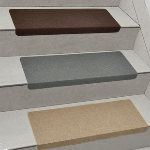 可裁剪实木楼梯垫纯色，踏步脚踏垫子自粘防滑地毯，大理石瓷砖台阶贴
