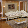 高档欧式皮沙发转角Ｌ型真皮沙发组合套装客厅组合茶几电视柜家用