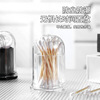 加厚牙签盒透明牙签瓶圆形方形塑料牙签筒餐厅创意棉签盒