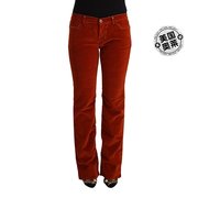 GF Ferre 棉质低腰直筒休闲女式牛仔裤 - 红色 美国奥莱直发
