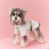 狗狗衣服夏装薄款T恤潮熊猫刺绣新中国风泰迪雪纳瑞马尔济斯比熊