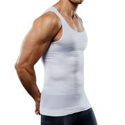 男士塑身背心无缝美体功能塑身衣，压力减肚运动收腹内衣