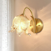 美式壁灯卧室床头灯法式客厅，楼梯高级感轻奢主卧全铜欧式复古灯具