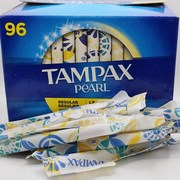 加拿大tampax丹碧丝塑料导管式卫生棉条，内置隐形卫生巾96支