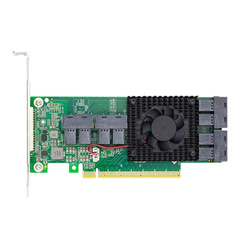 NVMe扩展卡转接卡PCIeX16转8口SFF8643转U.2扩8个硬盘LRNV9349-8i
