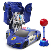 佳奇TT685遥控电动变形拳击机器人充电跑车沙包练习儿童玩具汽车