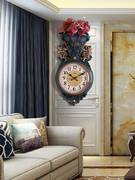 欧式挂钟客厅豪华大气时尚装饰家用个性创意，静音石英钟轻奢时钟表
