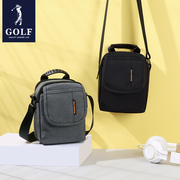 golf男士小方包斜挎包，小挂包帆布包休闲运动迷你背包男出行单肩包
