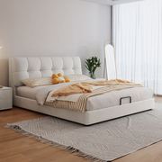 紫桐现代简约皮床1.8米双人床，主卧北欧1.5米小户型储物软床