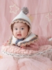 儿童摄影服装半岁宝宝手工毛线针织连体衣影楼拍照服道具百天宝宝
