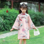 中国风古装改良旗袍女童汉服春夏季民族风儿童唐装小女孩连衣裙子