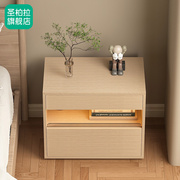 简约现代床头柜悬浮卧室，床边柜置物架创意，储物柜收纳床边柜多功能