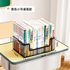 网红书架置物架一体靠墙宜家书桌儿童家用简易落地可移动带轮书柜