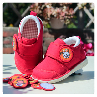 原创十二生肖宝宝鞋过年婴儿，鞋红色不掉2023母婴童鞋叫叫鞋响