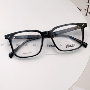 帕莎黑色眼镜框板材素颜配度数防蓝光透明近视，镜架女pb75009