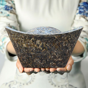 云南普洱茶工艺品大元宝摆件普洱生茶，压制工艺茶雕中式茶叶