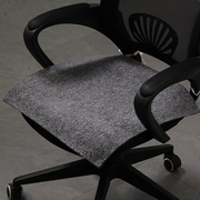 黑色沙发椅子坐垫高档简约现代办公椅垫，单个椅子垫雪尼尔四季垫子