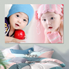宝宝画像海报贴画婴儿图片墙贴婚房床头装饰画可爱漂亮龙凤娃娃画