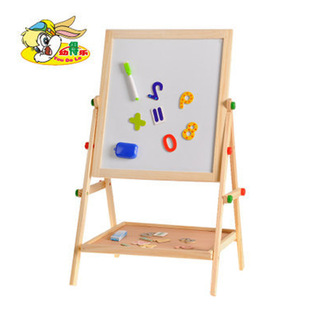 多功能二合一儿童画板写字板磁性，画画写字板升降木制画写板