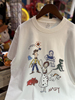 美式复古vintage玩具总动员涂鸦卡通，图案宽松纯棉，男女短袖t恤