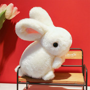 可爱小白兔公仔趴趴兔毛绒玩具仿真兔子玩偶小女孩布娃娃抱枕儿童