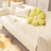 纯棉沙发垫全棉布艺四季通用北欧轻奢风高端沙发盖布巾防滑坐垫子