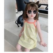 女童条纹吊带裙女宝宝连衣裙，韩版夏季童装，儿童薄款裙子夏装潮