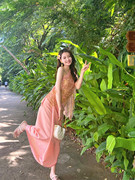 西双版纳傣族套装裹胸筒裙，披纱五件套泰国东南亚民族风写真服装女