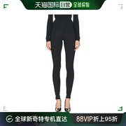 香港直邮潮奢wardrobe.nyc女士拼接后拉链打底裤w2065r10