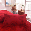 结婚喜庆大红色单品枕头套加厚磨毛枕芯套单件，枕套一对装48*74cm