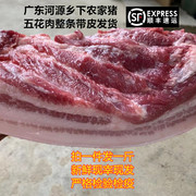 1斤五花肉4斤脆皮五层新鲜农家散养土猪肉腩肉冰鲜猪肉烧烤肉