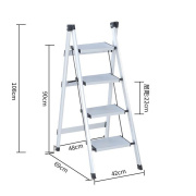 梯子家用室内折叠凳楼梯，人字梯多功能伸缩梯铝合金加厚伸缩不