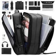 马可·莱登双肩背包男士，可扩容大容量商务旅行包，17.3吋电脑包书包