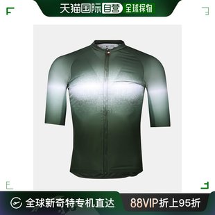 韩国直邮castelli单车，骑行服上衣绿色，晕染短袖装备4522014-075