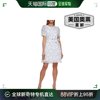 dkny女式雪纺圆点修身喇叭连衣裙 - 云朵多 美国奥莱直发