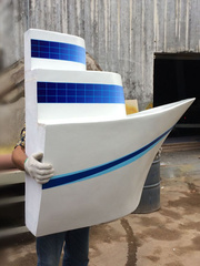 深圳专业泡沫雕塑轮船军舰把手舵轮橱窗景观堆头模型道具装饰品
