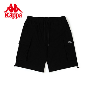 Kappa卡帕运动短裤2022情侣男女工装五分裤篮球短裤KAB0SH01