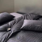 美式复古系列60s全棉水洗提花纯棉床上用品四件套床笠床单被套