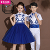 中国风六一儿童大合唱团演出服中小学生幼儿园男女古筝朗诵表演服