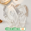 初生婴儿连体衣新生儿0-3个月宝宝和尚服纯棉哈衣夏季薄款蝴蝶衣6