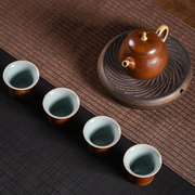 青瓷茶具功夫茶草木灰釉水整套茶具手工茶壶品茗杯高端茶器家用