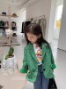 ！no退no换！韩国男女童时尚复古格子西装外套