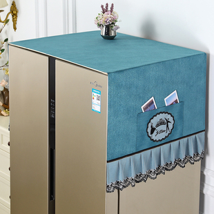 双开门冰箱盖巾防灰尘罩冰箱套罩盖布洗衣机罩北欧单开门保护套帘