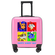 儿童拉杆箱万向轮20寸男女孩小学生登机旅行行李箱粉色汪汪队