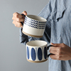 日式陶瓷水杯咖啡杯马克杯情侣对杯ins创意早餐杯家用杯子茶杯
