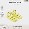 CHARLES&KEITH春夏女鞋CK1-70380945女士宽绊带休闲厚底凉鞋