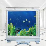 定制欧式相框屏风隔断吧台落地大型客厅家用生态鱼缸水族箱12米15