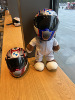 宝马BMW玩偶公仔小熊娃娃头盔 摩托车尾箱装饰品车宠 男女